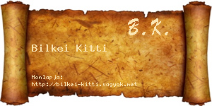 Bilkei Kitti névjegykártya